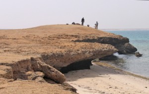 Fig. 2. Janaba 4 shell mound during excavation in 2006: Photo: G. Bailey